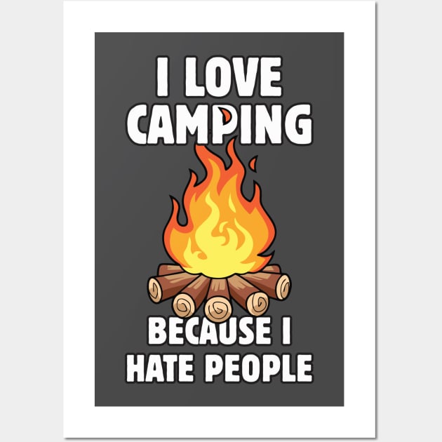 I love camping Wall Art by ZombieNinjas